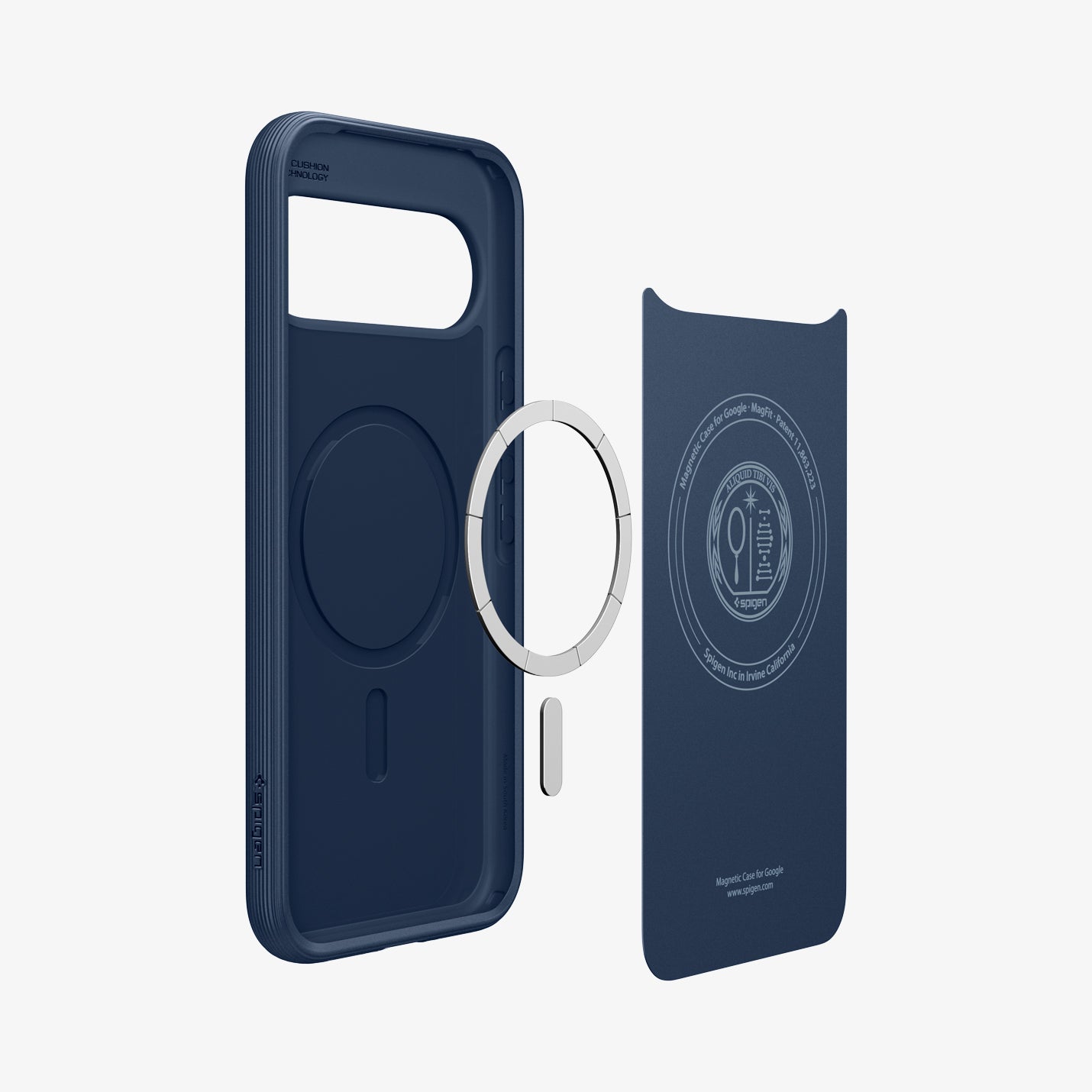 ACS09733 - Pixel 10 Pro XL Case Parallax (MagFit) in midnight blue showing the layers inside of case
