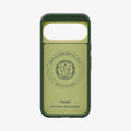 ACS11436 - Pixel 11 Pro  Nano Pop (Mag Fit) Avo Green interior view showing the built in magnetic ring, microfiber lining, and MagFit construction.