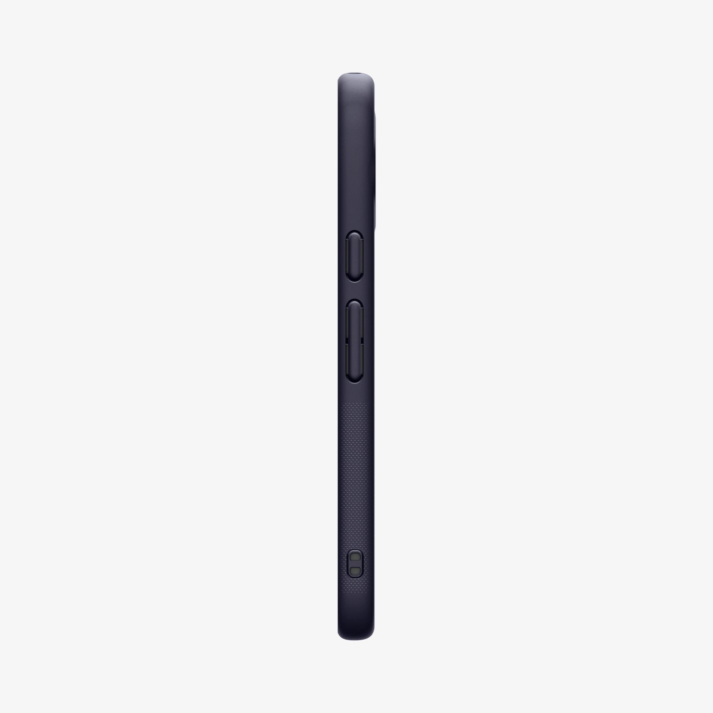ACS11444 - Pixel 11 Nano Pop (Mag Fit) Blueberry Navy side profile showing responsive button covers, textured side grips, and integrated strap hole.