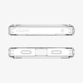ACS11440 - Pixel 11 Ultra Hybrid Crystal Clear top and bottom views highlight precise cutouts, speaker openings, charging port access, and a clean fit.