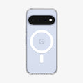 ACS11441 - Pixel 11 Ultra Hybrid (Mag Fit) Clear White case with a built in MagFit ring, camera protection, responsive button covers, and a slim profile.