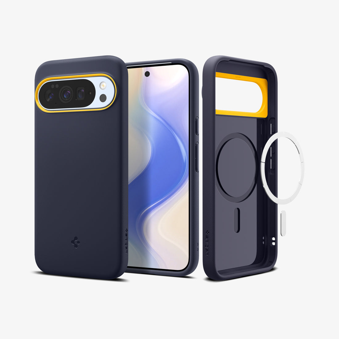 ACS09734 - Pixel 10 Pro XL Case Nano Pop (MagFit) in blueberry navy showing the back