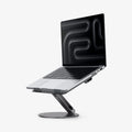 AMP09303 - Laptop Stand | LD206C in Space Gray showing the front of the device and partial side of the stand 