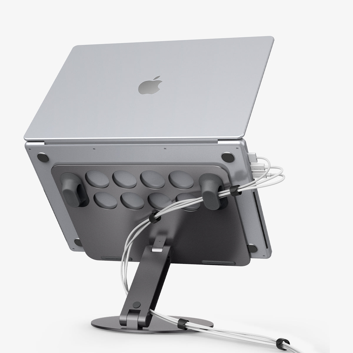 AMP09303 - Laptop Stand | LD206C in Space Gray showing the back