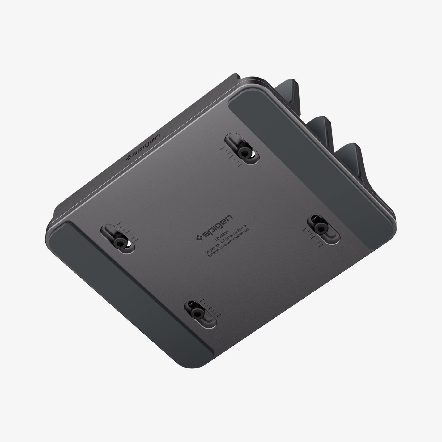 AMP10640 - Vertical Laptop Stand | LD208S4 in Space Gray showing bottom