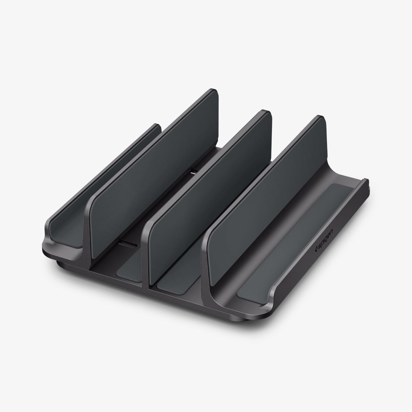 AMP10640 - Vertical Laptop Stand | LD208S4 in Space Gray showing detail