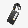 AHP09776 - luggage tag in black showing spigen life logo
