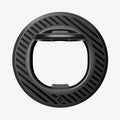 AMP09334 - O-Mag Magnetic Phone Holder (Mag Fit) | OM106 showing front face of ring holder with inner loop folded flat against carbon fiber surface