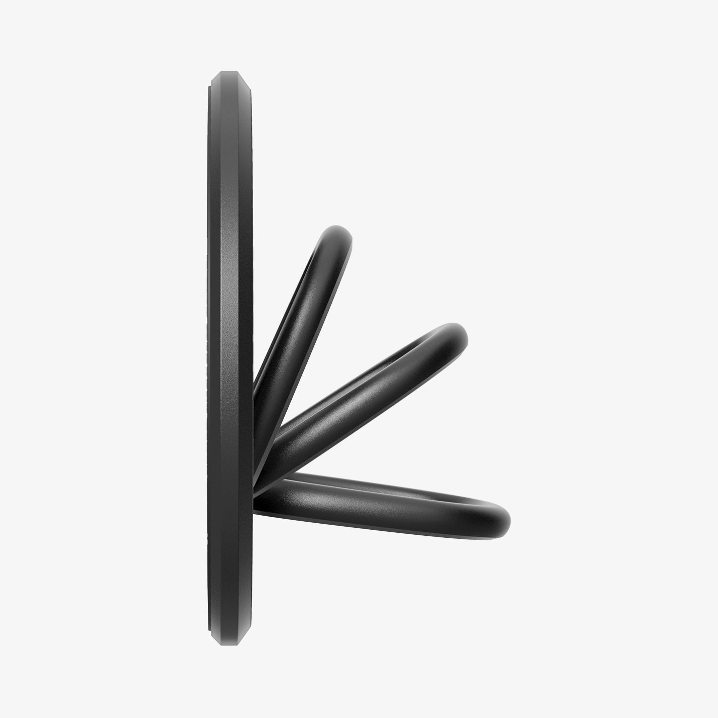 AMP09334 - O-Mag Magnetic Phone Holder (Mag Fit) | OM106 showing side profile of ring holder with inner loop extended at multiple angles
