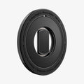 AMP11739 - O-Mag Magnetic Phone Holder (Mag Fit+) | OM108 side view of the phone holder displaying engraved branding and ActiveStop Technology text