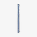 ACS08981 - Galaxy S25 Plus Case Ultra Hybrid Metal Ring (MagFit) in Clear White showing the side