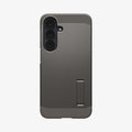 ACS11635 - Galaxy S26 FE Tough Armor (Mag Fit) showing Galaxy S26 FE in a black Tough Armor MagFit case with dual layer design and camera protection