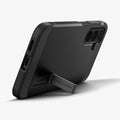 ACS11634 - Galaxy S26 FE Tough Armor (Mag Fit) showing Galaxy S26 FE Tough Armor MagFit case with extended kickstand for hands free viewing