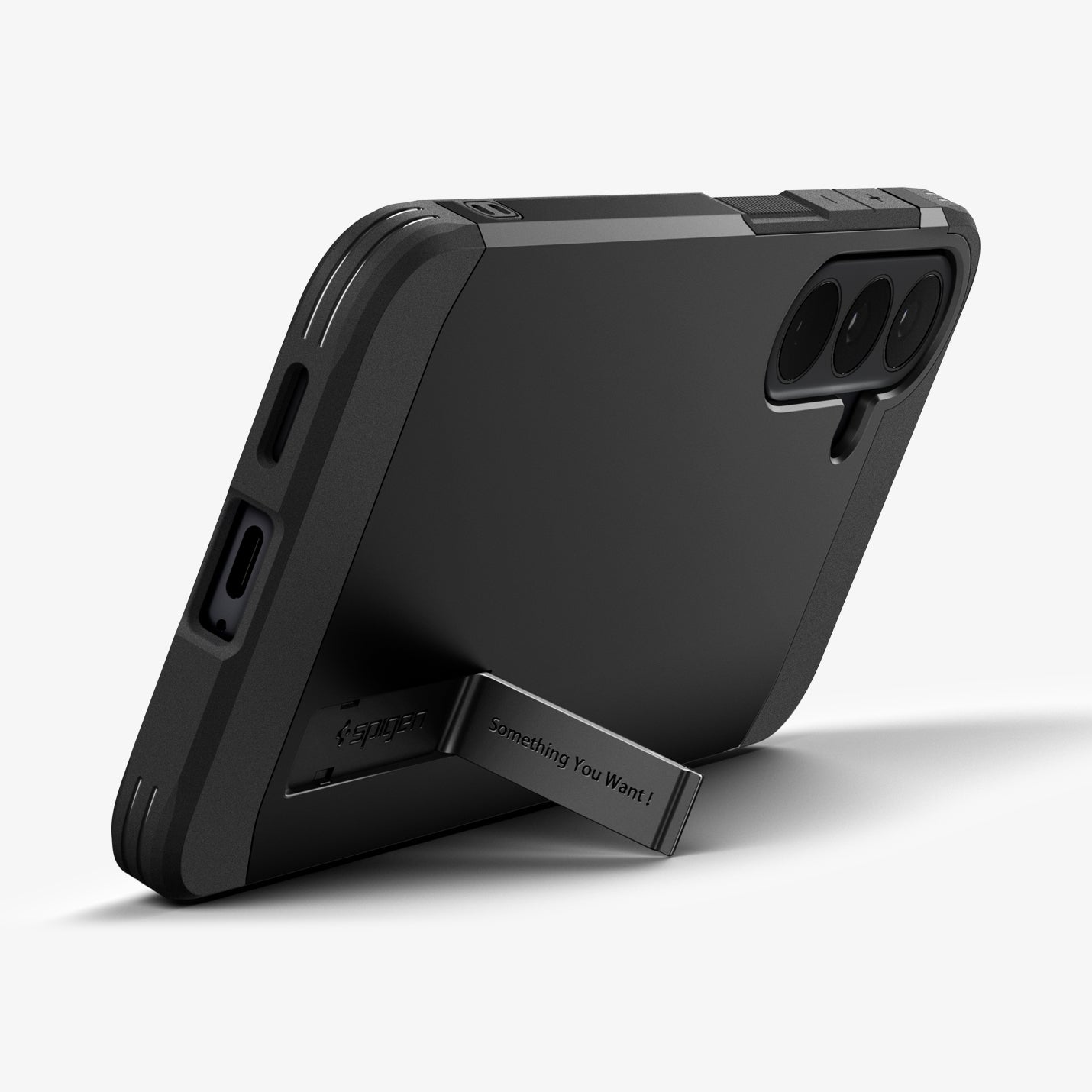 ACS11634 - Galaxy S26 FE Tough Armor (Mag Fit) showing Galaxy S26 FE Tough Armor MagFit case with extended kickstand for hands free viewing