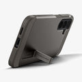 ACS11635 - Galaxy S26 FE Tough Armor (Mag Fit) showing Galaxy S26 FE Tough Armor MagFit case with extended kickstand for hands free viewing