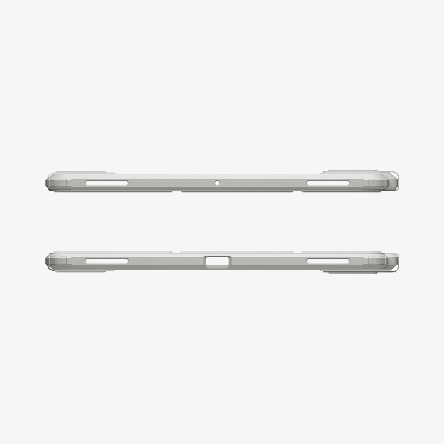 ACS10220 - Galaxy Tab S11 Ultra Series Ultra Hybrid Pro in Gray showing the top and bottom with precise cutouts