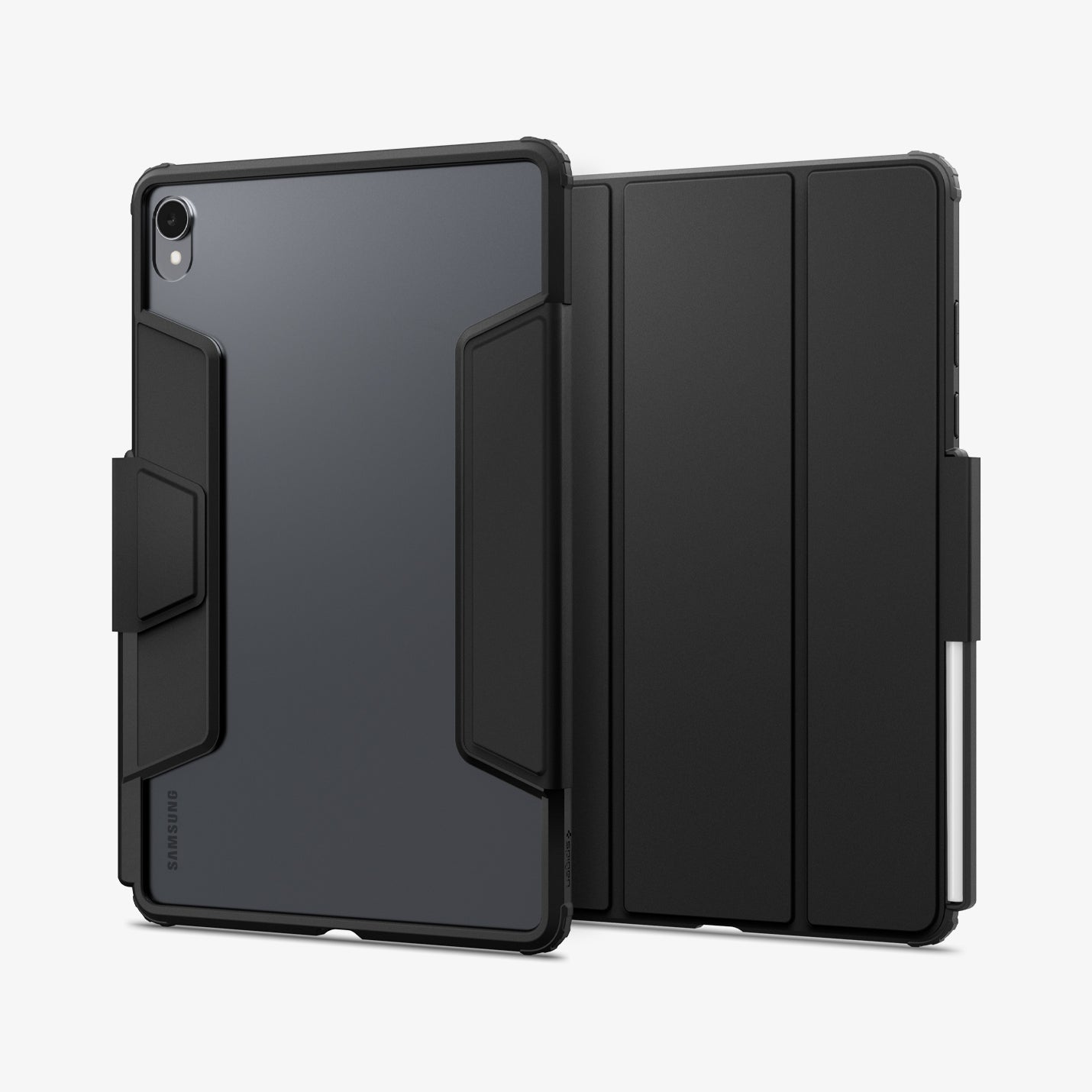 ACS10212 - Galaxy Tab S11 Series Ultra Hybrid Pro in Black showing front and clear back