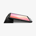ACS10212 - Galaxy Tab S11 Series Ultra Hybrid Pro in Black showing device propped up by built in kickstand