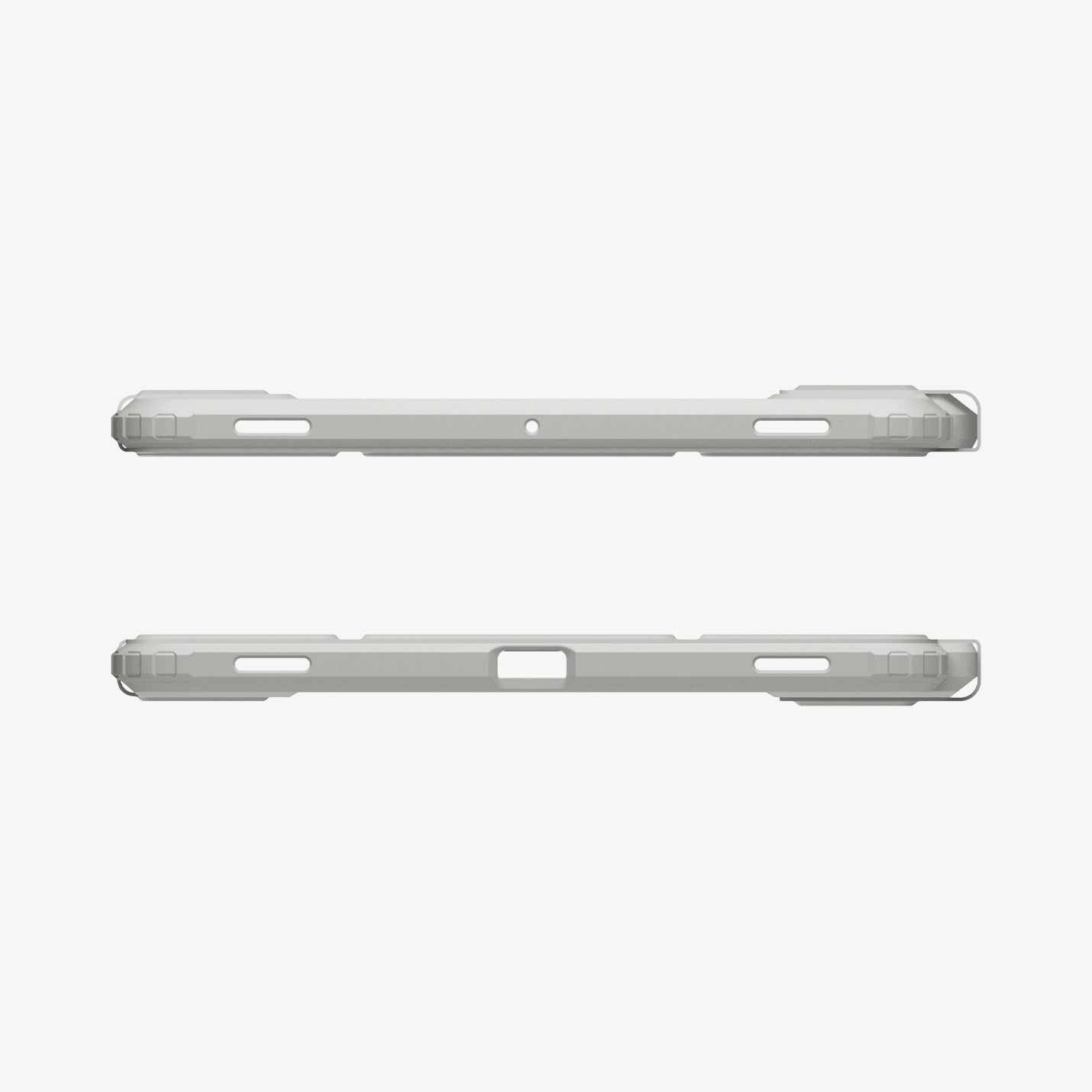 ACS10213 - Galaxy Tab S11 Series Ultra Hybrid Pro in Gray showing the top and bottom with precise cutouts