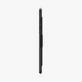 ACS11825 - Galaxy Tab S12+ Ultra Hybrid Pro in Black showing the slim side profile of a folio tablet case with covered buttons and a raised side section.