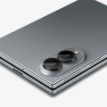 AGL11761 - Galaxy Z Fold 8 Optik Pro EZ Fit showing a close-up angled view of the Galaxy Z Fold 8's dual camera lenses with the Optik Pro EZ Fit protector installed.