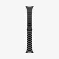 AMP11620 - SWUb Modern Fit 316L Band Black showing the sides of the watch strap laid out flat
