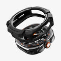 ACS11611 - Galaxy Watch Ultra 2 (47mm) in Matte Black showing side view of a smartwatch with exposed buttons, raised protective case, and perforated band.