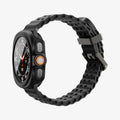 ACS11609 - Galaxy Watch Ultra Series Thin Fit 360 showing the case's side profile with button cutouts and band on the watch