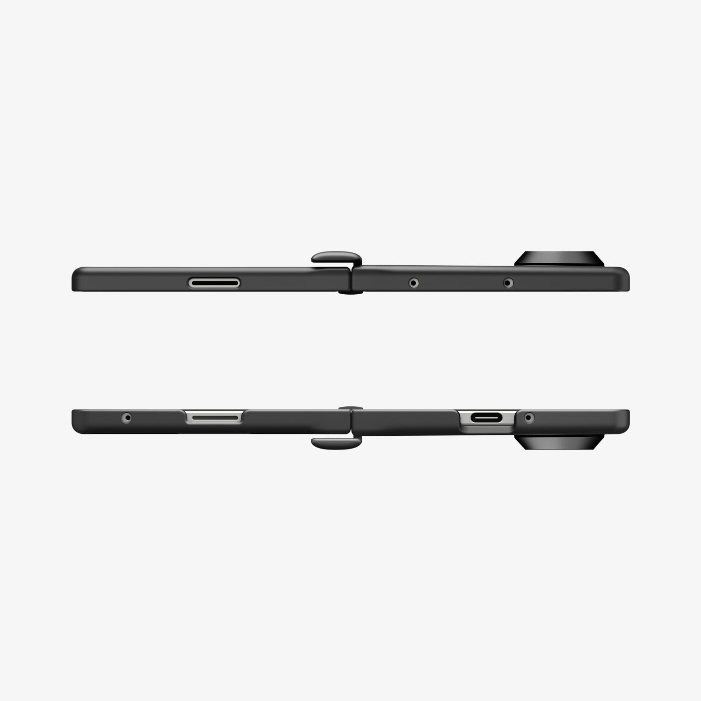 ACS09767 - Galaxy Z Fold 7 Air Fit Pro (MagFit) showing the top and bottom of 2 devices fully open facing each other