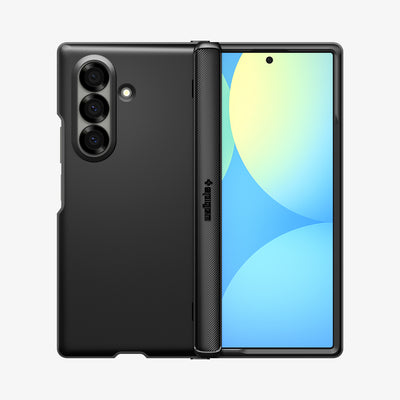 ACS09551 - Galaxy Z Fold 7 - Slim Armor Pro (MagFit) in black showing the back, hinge and front