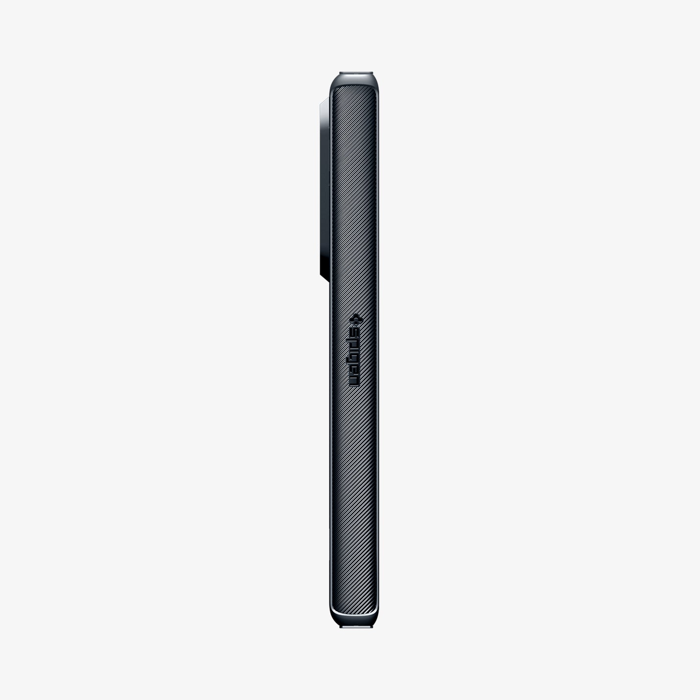ACS09552 - Galaxy Z Fold 7 - Slim Armor Pro (MagFit) in metal slate showing the side folded with volume buttons