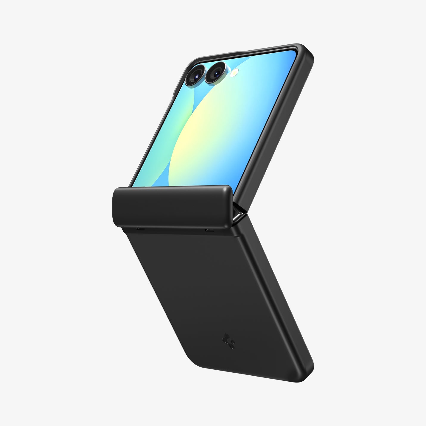 ACS09768 - Galaxy Z Flip 7 Case Air Fit Pro (MagFit) in black showing the back and side