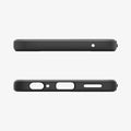 ACS07770 - Moto G Power 5G (2024) Case Liquid Air in Matte Black showing the top and bottom