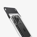 ACS09306 - AquaShield Waterproof Phone Pouch | A602 in Black showing the back and partial side with the device inside