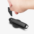 AHP09660 - Apple AirTag Valentinus Pro in Black showing a removal tool used to open the lock screw