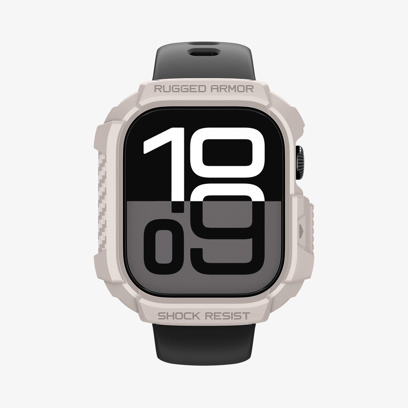 ACS10502 - Apple Watch 10/11 (46mm) Rugged Armor 2 in Dune Beige showing the front