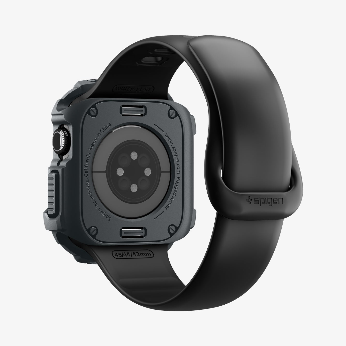 ACS10500 - Apple Watch 10/11 (46mm) Rugged Armor 2 in Dark Gray showing the back