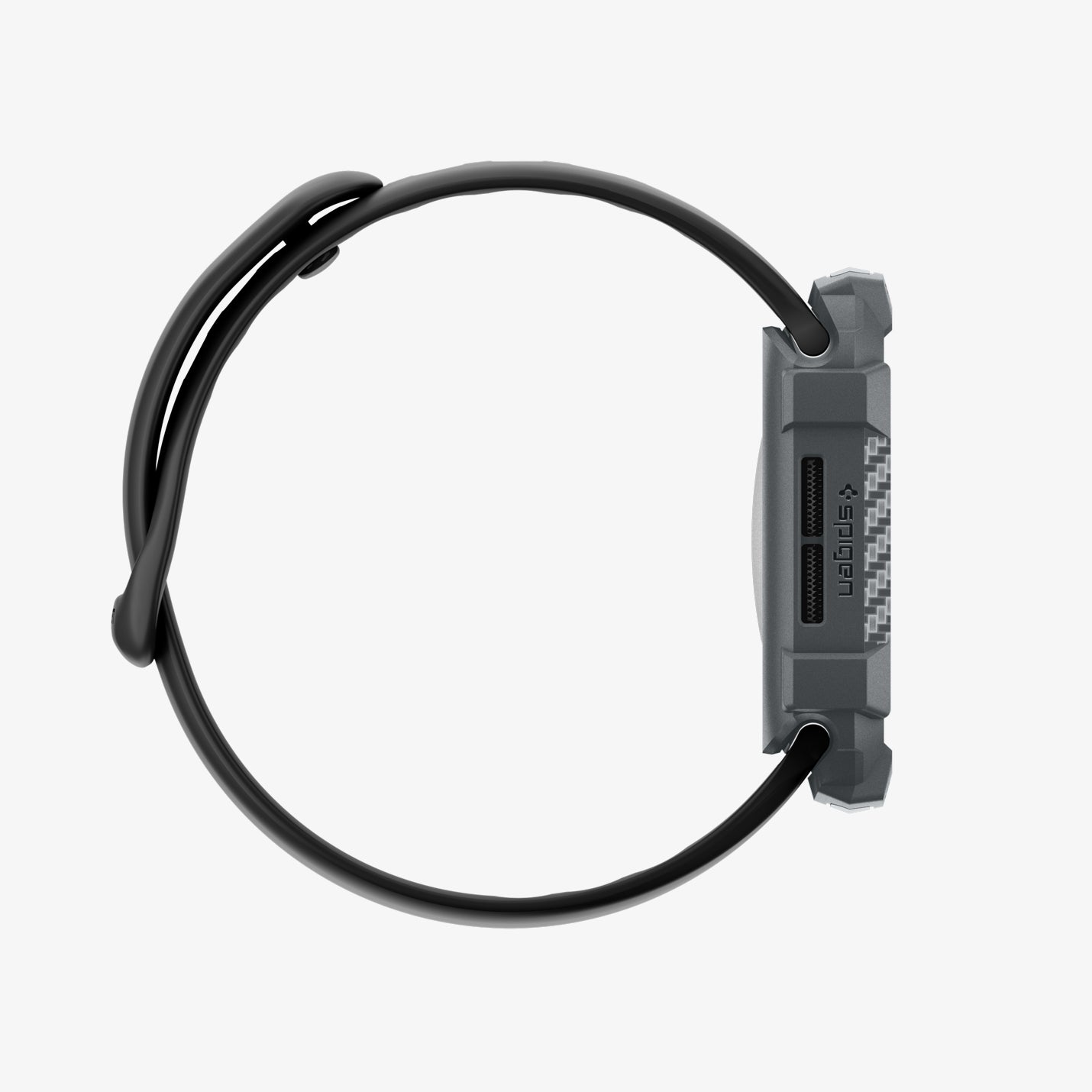 ACS10500 - Apple Watch 10/11 (46mm) Rugged Armor 2 in Dark Gray showing the side