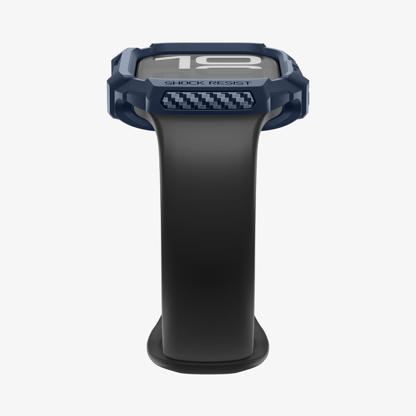 ACS10501 - Apple Watch 10/11 (46mm) Rugged Armor 2 in Navy Blue showing bottom with band