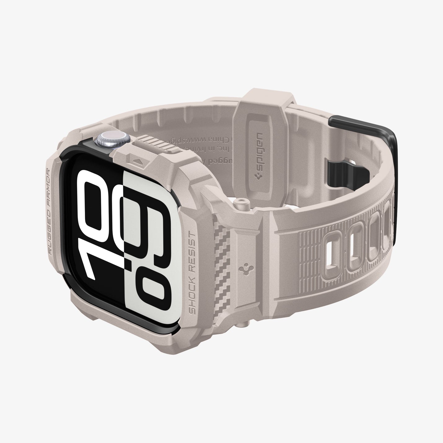 ACS10496 - Apple Watch 10/11 (42mm) Rugged Armor Pro 2 in Dune Beige