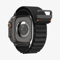 AMP10144 - Apple Watch Ultra (49mm) WBF1 in Black showing the back of the watch head and back of of the strap