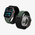 AMP10223 - Apple Watch Ultra (49mm) WBF1 in Black Green showing the front and back