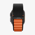 AMP10145 - Apple Watch Ultra (49mm) WBF1 in Black Orange showing the back of the strap and partial back of the watch head