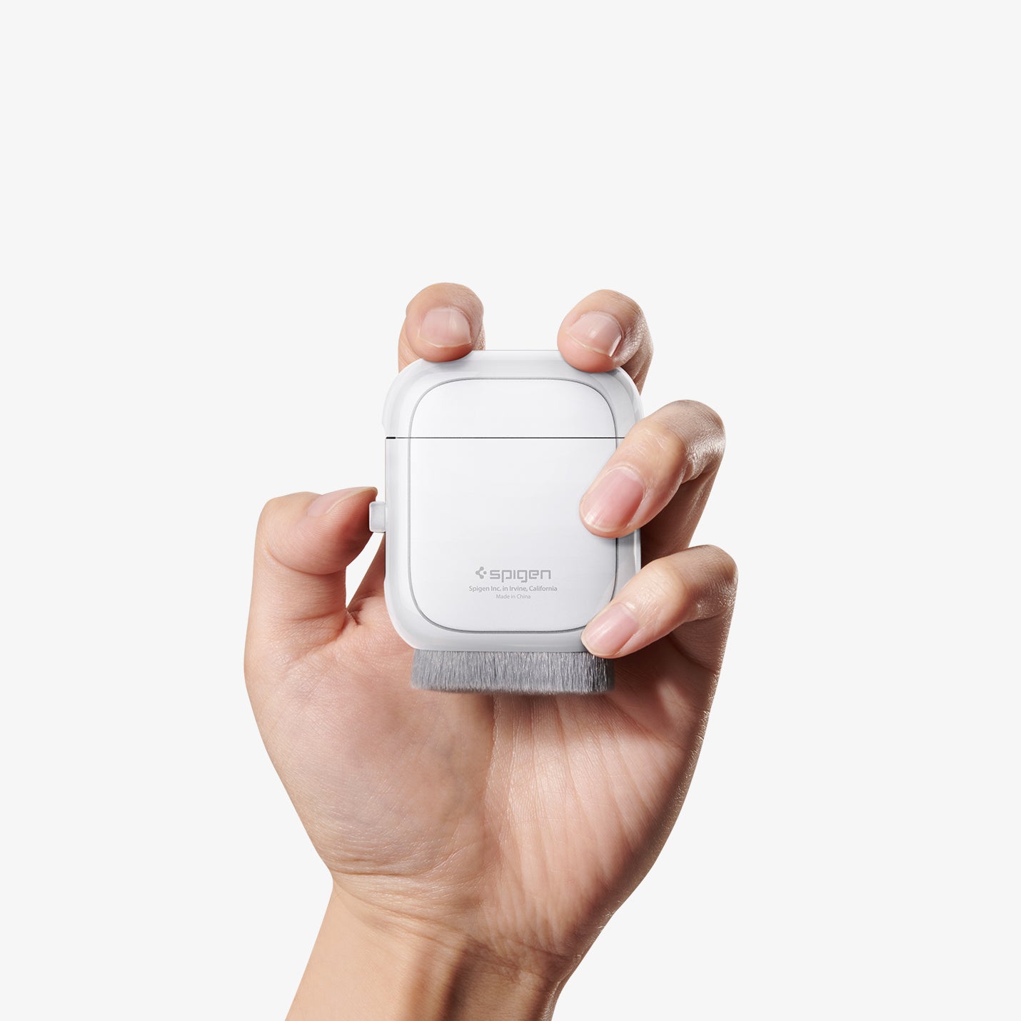 ACP10510 - CC90 Car Screen Cleaner in white showing the back of screen cleaner in someone's hand