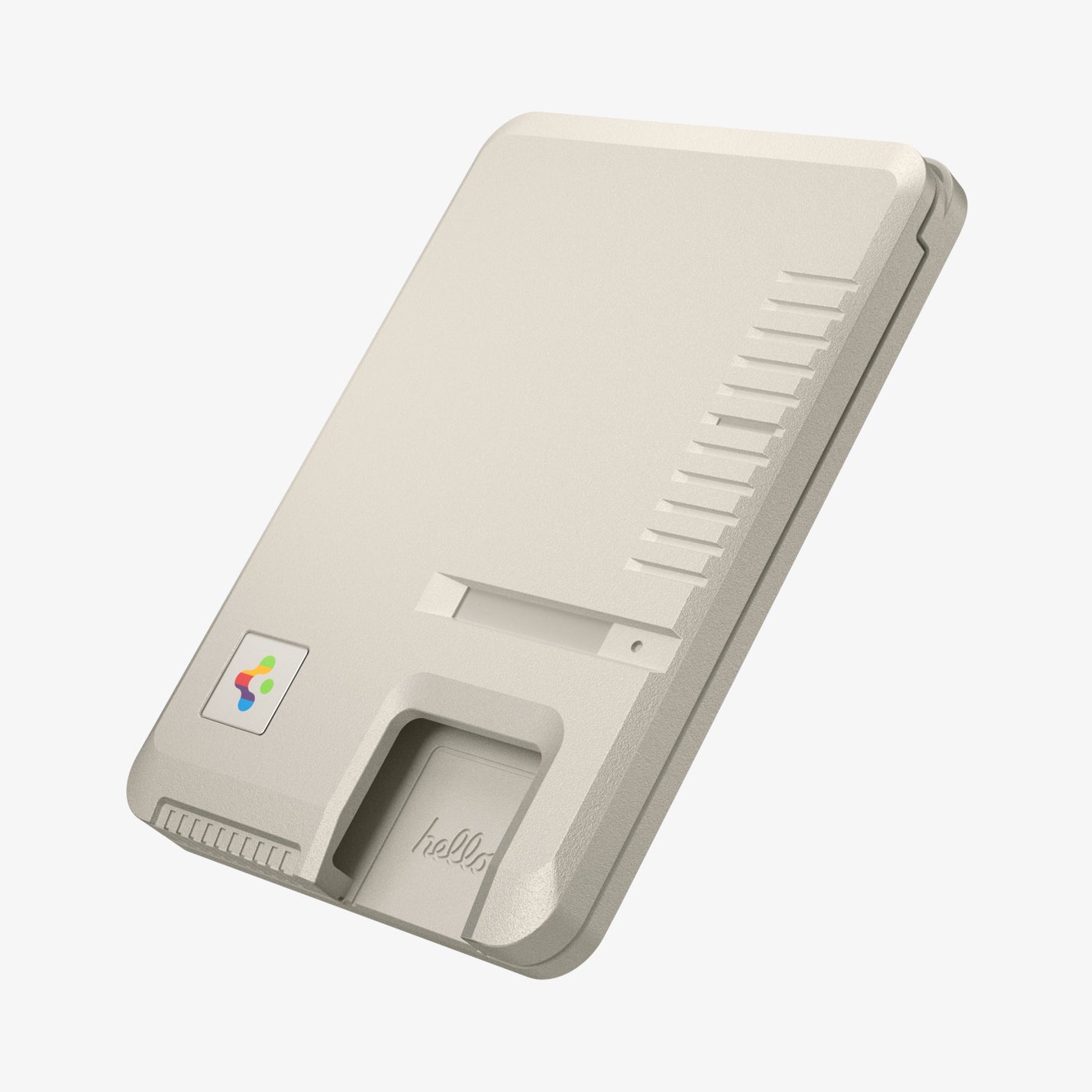 AFA10949 - Classic LS Card Holder (Mag Fit) in Stone showing the side