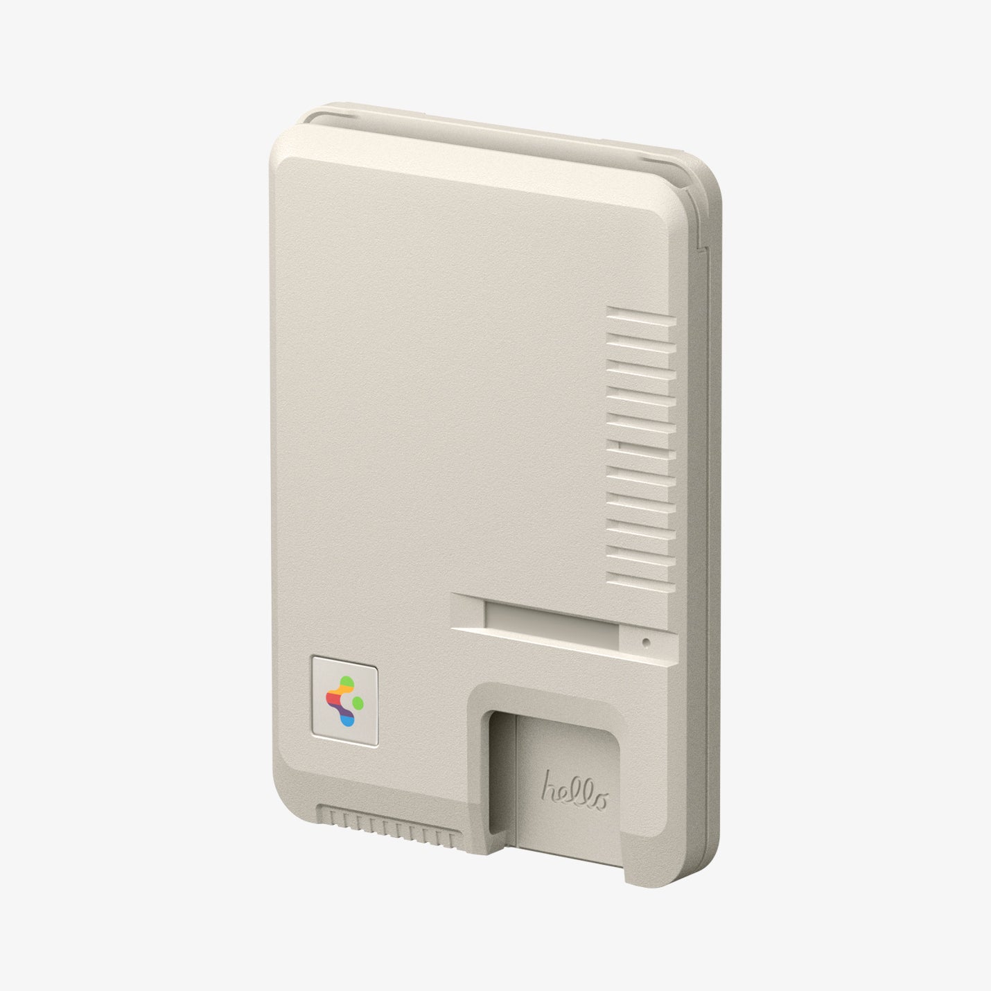 AFA10949 - Classic LS Card Holder (Mag Fit) in Stone showing the side