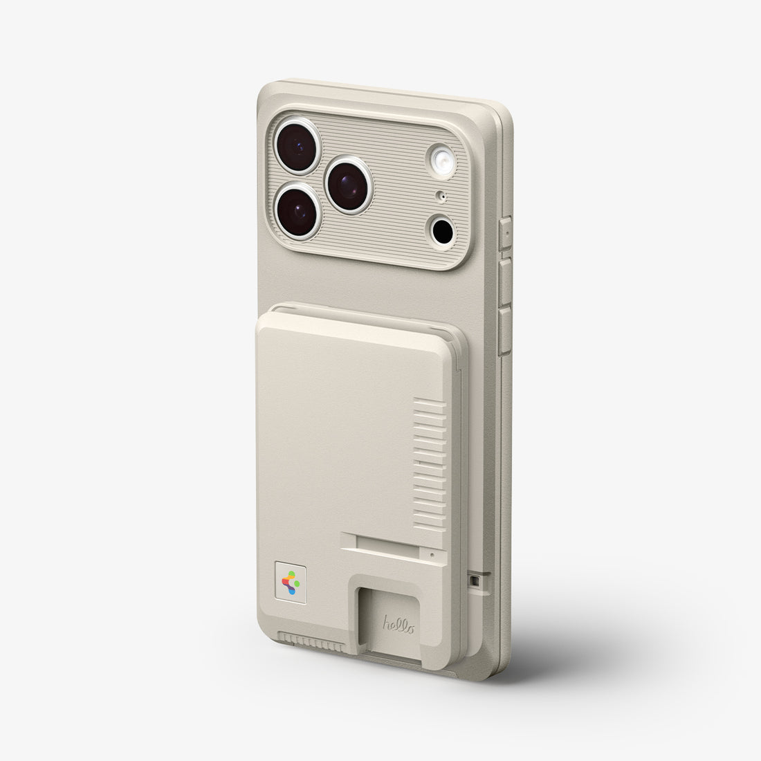 AFA10949 - Classic LS Card Holder (Mag Fit) in Stone showing the side