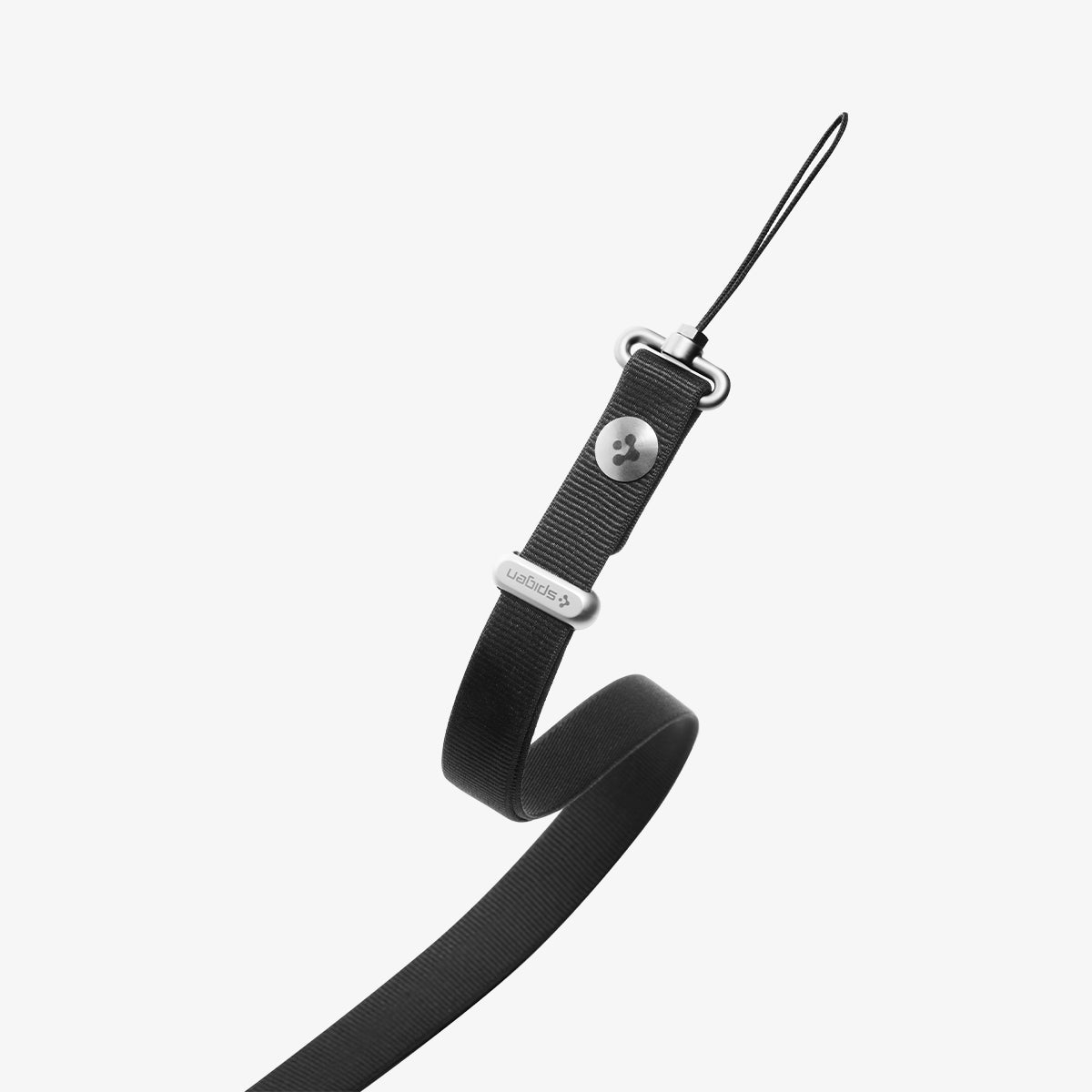 AFA10614 - Spigen Universal Lanyard Strap showing reinforced knot securing phone case