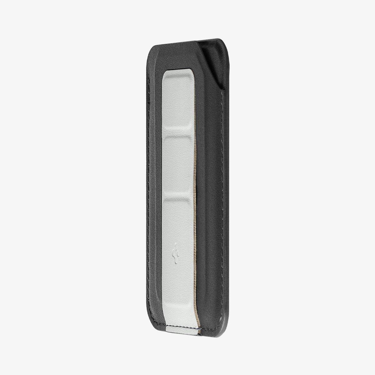 AFA11957 - Filp Stand Card Holder (Mag Fit) in Charcoal Stone showing a side view of a slim card wallet with a folded kickstand