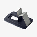 AFA11956 - Filp Stand Card Holder (Mag Fit) in Navy Stone showing a close-up of a card wallet with its kickstand extended into a triangular support